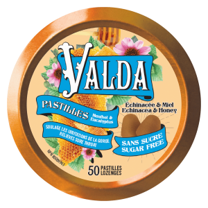 MENTHOL LOZENGES – ECHINACEA & HONEY – SUGAR FREE