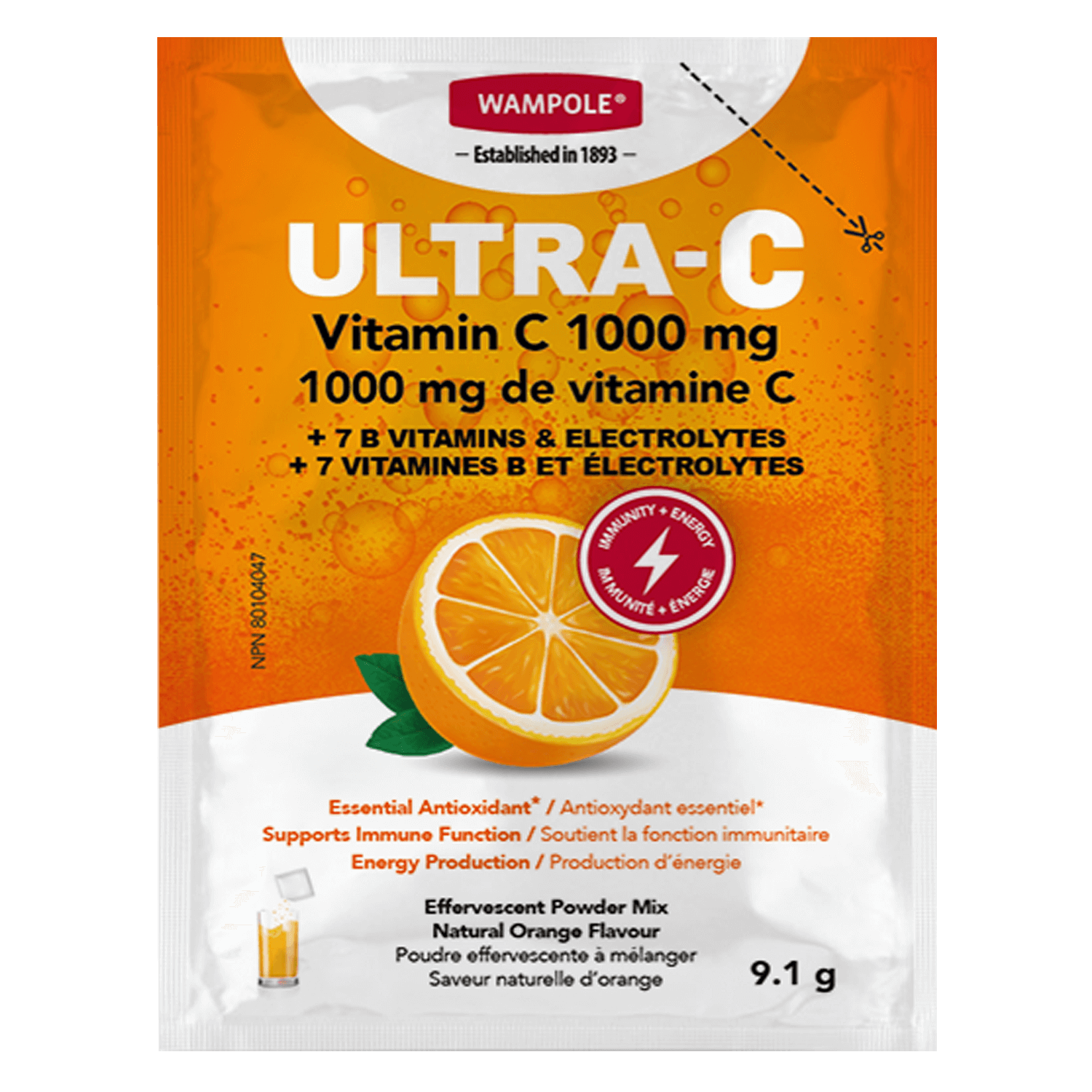 EN SOLDE - ULTRA-C ORANGE 1000MG POUDRE EFFERVESCENTE – Image 3