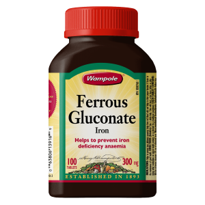 FERROUS GLUCONATE 300 MG