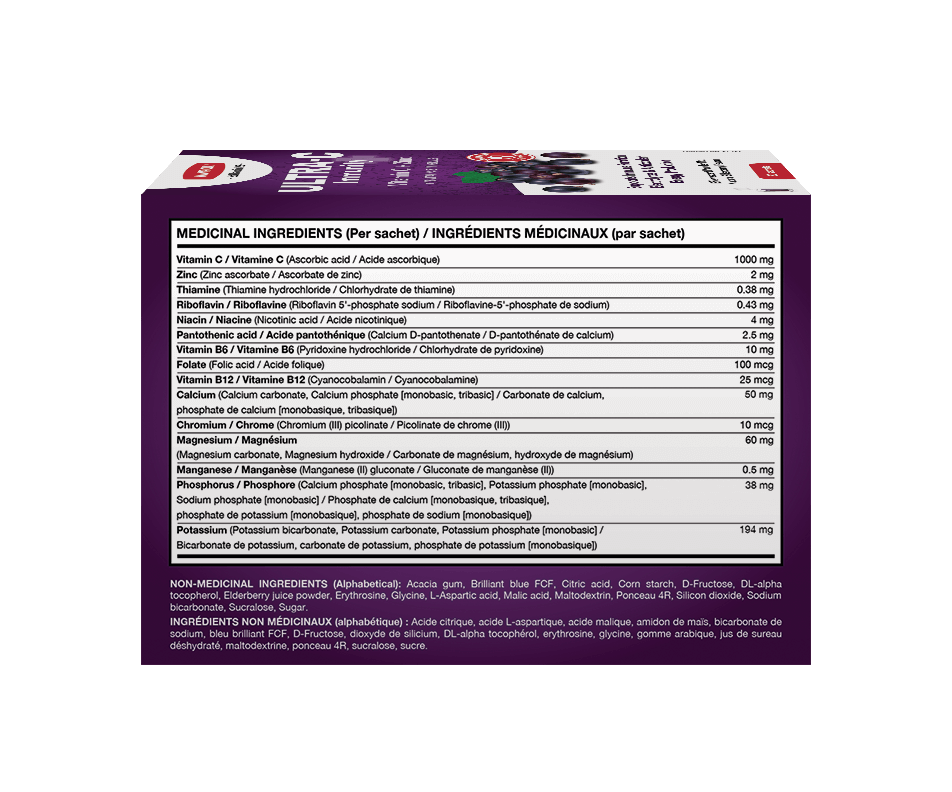 ON SALE - ULTRA-C IMMUNITY ELDERBERRY 1000 MG EFFERVESCENT POWDER - Image 4